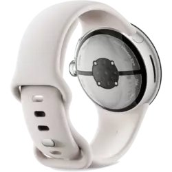 Google Pixel Watch 2 LTE Polished Silver Case Porcelain Active Band Porcelain