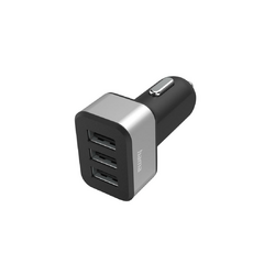 Hama 3-fach-USB-Ladegerät Zigarettenanzünder Ladeadapter Auto 12V / 24V