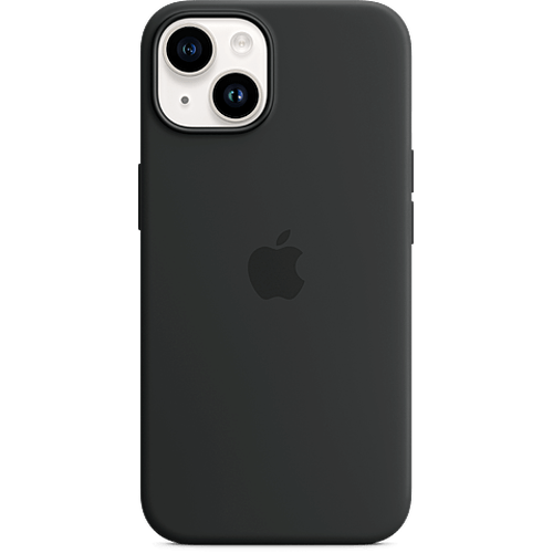 Apple Silikon Case iPhone 14 Plus Mitternacht