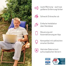 SmartHome Innensirene Weiß