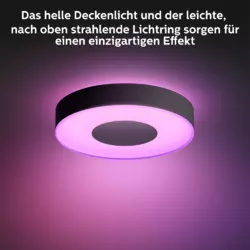 Philips Hue White & Color Ambience Infuse Deckenleuchte L Schwarz