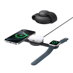 Anker MagGo Wireless Charging Station (3-in-1, Foldable Pad) Schwarz