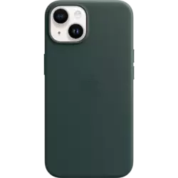 Apple iPhone 14 Leder Case mit MagSafe Waldgrün