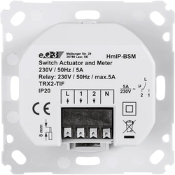 eQ-3 Schalt-Mess-Aktor für Markenschalter (IP) Weiß