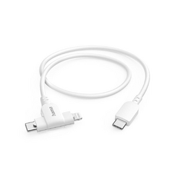 Hama USB-Kabel 2in1 USB-C - USB-C oder Lightning MFI