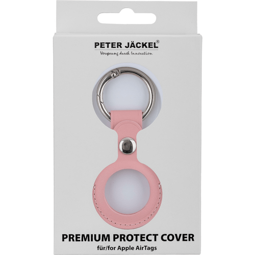 Peter Jäckel Protect Cover AirTag Leather Rosa