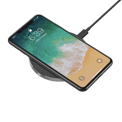 XLayer Ladegerät Wireless Pad 15W Single Qi-zertifiziert Smartphones/Tablets Space Grau
