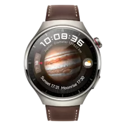 Huawei Watch 4 Pro-Classic Dark Brown Leather