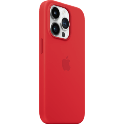 Apple iPhone 14 Pro Silikon Case mit MagSafe Rot