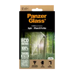 PanzerGlass ECO MATRIX Screen Protector iPhone 16 Pro Max | Ultra-Wide Fit