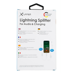 XLayer Kabel Dual Lightning Adapter (1x Lightning auf 2x Lightning) Weiß
