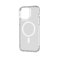 Tech21 Evo Clear Case Kompatibel mit MagSafe für iPhone 14 Pro Max Transparent