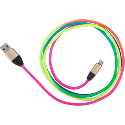 Peter Jäckel USB Data Cable RAINBOW Micro-USB mit Sync- und Ladefunktion