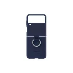 Samsung Silicone Cover with Ring für Galaxy Z Flip 3 5G Navy