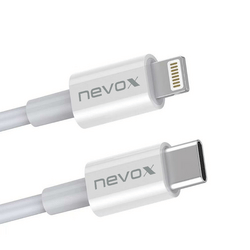 Nevox Lightning zu Type C USB Datenkabel MFI 1M Weiß