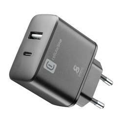 Cellularline S.p.A. Dual Port Travel Charger 25W