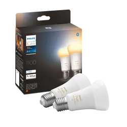 Philips Hue White Ambiance E27 Doppelpack 75W Weiß