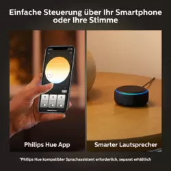 Philips Hue White Ambience Enrave Deckenleuchte S inkl. Dimmschalter Weiß