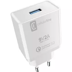 Cellularline USB Charger Kit 18W Typ-C Weiß
