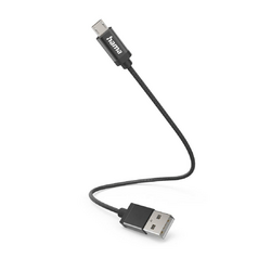 Hama Ladekabel USB-A - Micro-USB 0,2 m Nylon