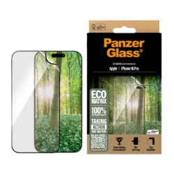 PanzerGlass ECO MATRIX Screen Protector iPhone 16 Pro | Ultra-Wide Fit