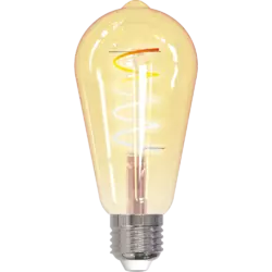 tint LED-Birnenform Edison Retro Gold white+ambiance E27, Gold