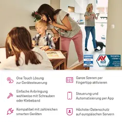 SmartHome Wandtaster Weiß