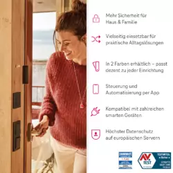 SmartHome Tür-/Fensterkontakt optisch Dunkelbraun / Weiß