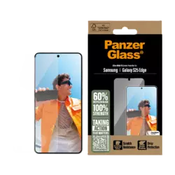 PanzerGlass Screen Protector Samsung Galaxy S25 Edge | Ultra-Wide Fit