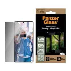 PanzerGlass ECO MATRIX 4-way Privacy Screen Protector Samsung Galaxy S25 Ultra | Ultra-wide Fit