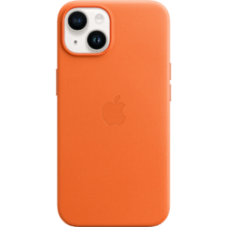 Apple iPhone 14 Leder Case mit MagSafe Orange