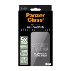 PanzerGlass® Ceramic Displayschutz iPhone 16 Pro Max | Ultra-Wide Fit Transparent