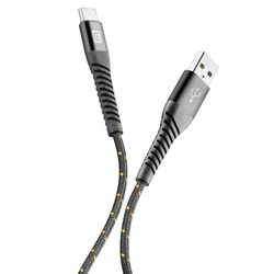 Cellularline S.p.A. Tetraforce Data Cable Strong 2m USB-A/ Typ-C Schwarz