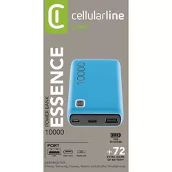 Cellularline Power Bank ESSENCE 10000 Blau