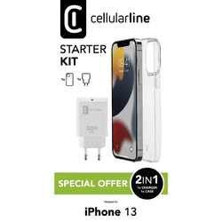 Cellularline Starter Kit Apple iPhone 13 Transparent