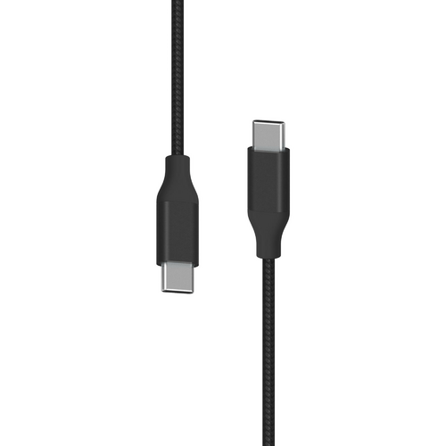 XLayer PREMIUM Metallic Type C (USB-C) to Type C Cable 1.5 m (Fast Charging 3A/USB 2.0) Schwarz