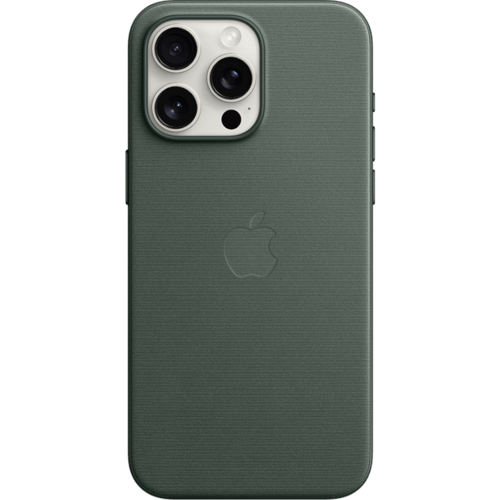 Apple iPhone 15 Pro Max Feingewebe Case Immergrün