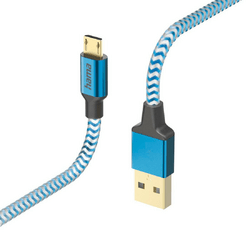 Hama USB-Kabel Reflective USB-A - Micro-USB Nylon