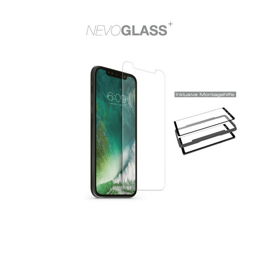 Nevox NEVOGLASS - iPhone 12 und iPhone 12 Pro (6.1) tempered Glas mit EASY APP Transparent