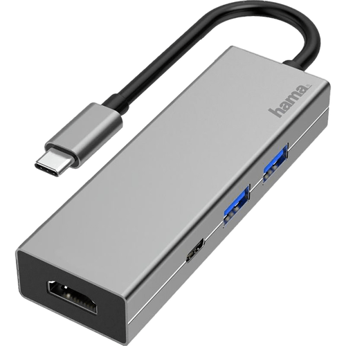 Hama USB-C-Hub Multiport 4 Ports 2x USB-A USB-C HDMI™ Anthrazit