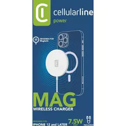 Cellularline MagSafe Wireless Charger Mag Weiß