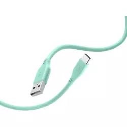 Cellularline Soft Data Cable USB-A/ Typ-C 1,2m Gruen