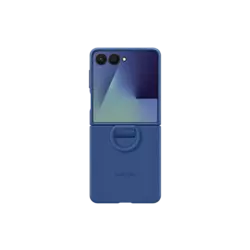 Samsung Galaxy Z Flip 7 Silicone Ring Case Blue