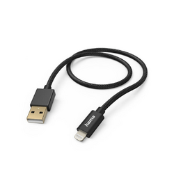 Hama USB-Kabel Fabric USB-A - Lightning