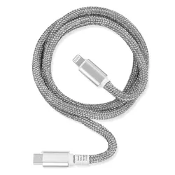 Peter Jäckel Glamour USB Data Cable Typ-C/ Apple Lightning mit Sync- und Ladefunktion