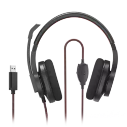 Hama PC-Office-Headset "HS-USB400 V2", Stereo Schwarz