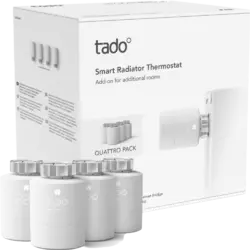 tado° Smartes Heizkörper-Thermostat - Quattro Pack Zusatzprodukte für Einzelraumsteuerung intelligente Heizungssteuerung Weiß