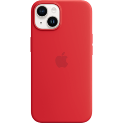 Apple iPhone 14 Silikon Case mit MagSafe Rot