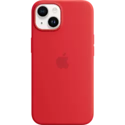 Apple iPhone 14 Silikon Case mit MagSafe Rot