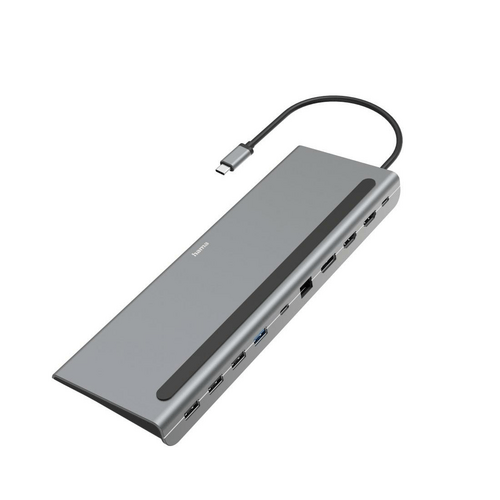 Hama USB-C-Docking-Station Connect2Office Pro 10 Ports Anthrazit